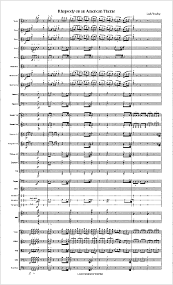 Sample page from score.